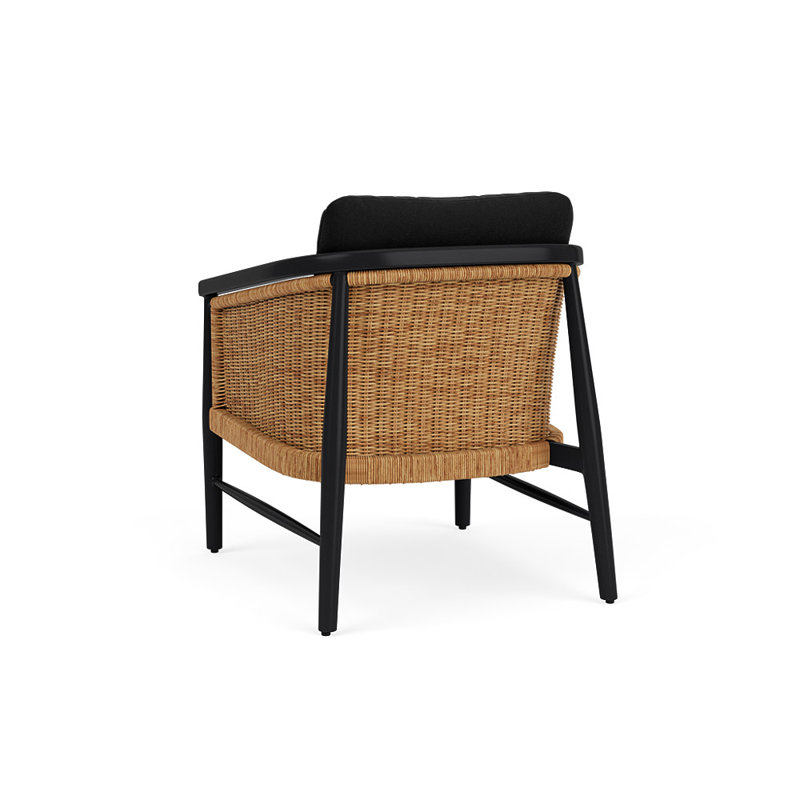 Galloway Outdoor Lounge Chair, Canvas Black