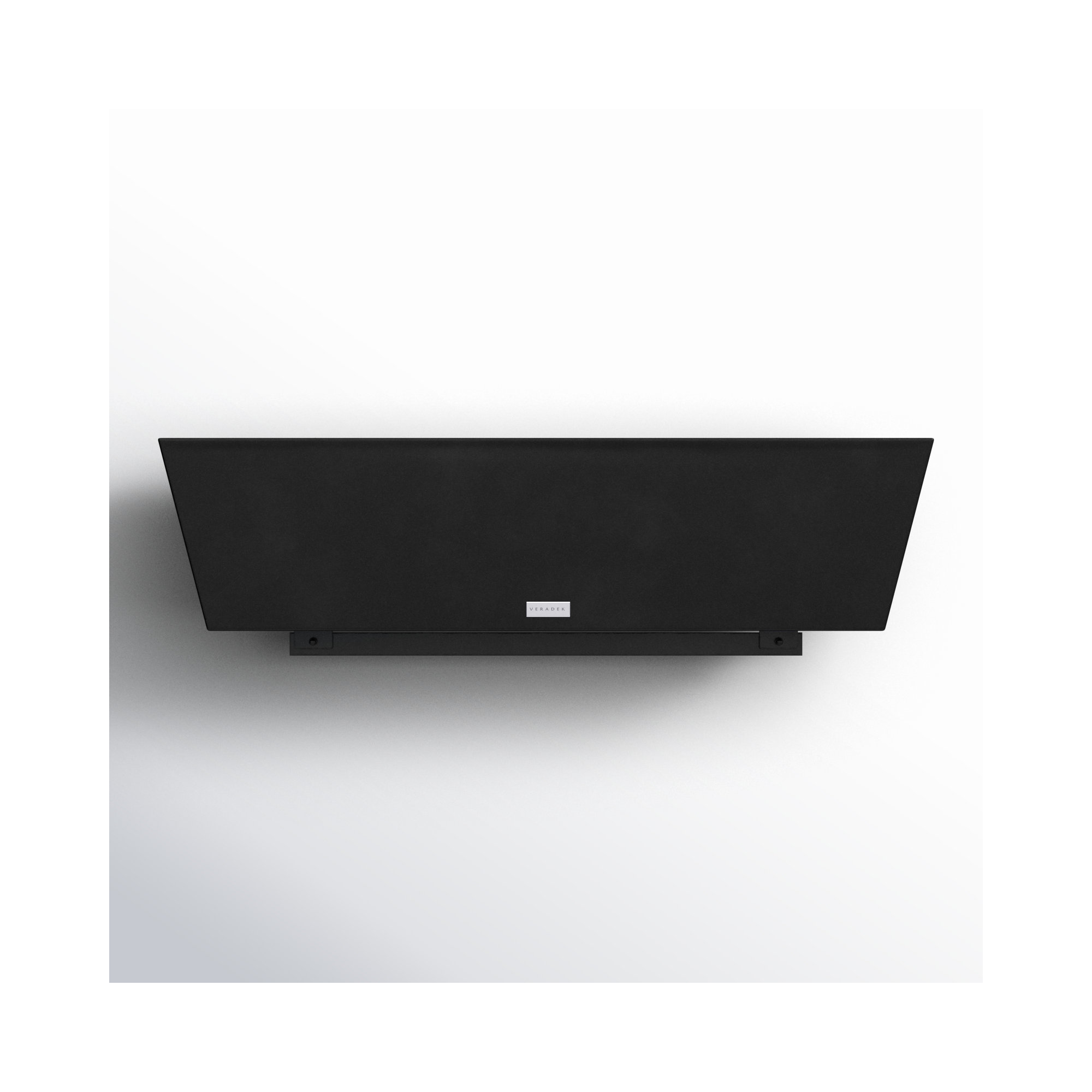 Pure Series Railing Planter, Black, Set of 1, 9'' H x 36'' W x 10'' D