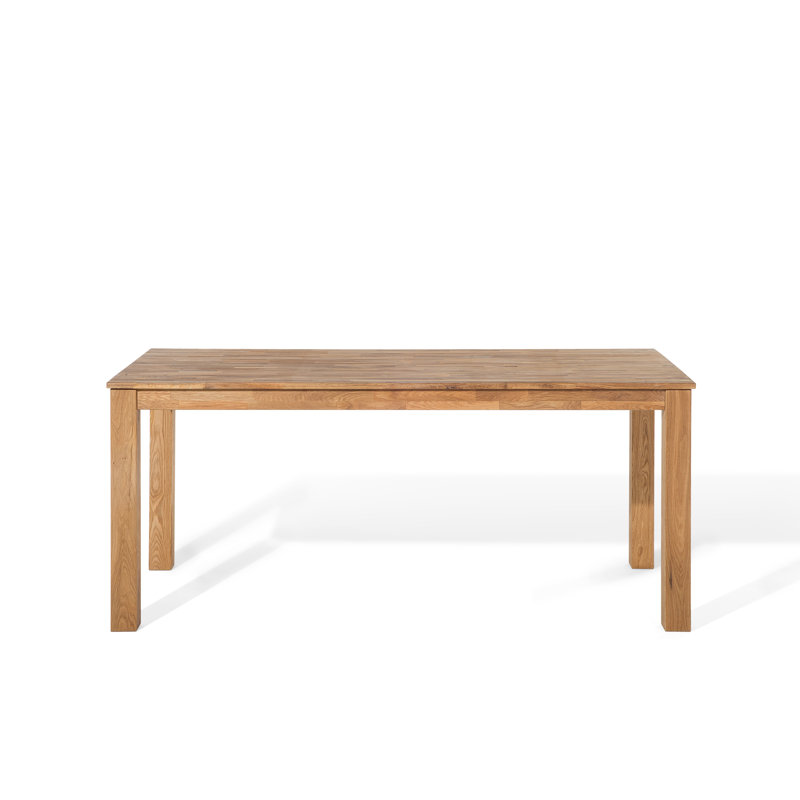 Oak Solid Wood Dining Table, H78.5 x L180 x W85cm, Light Brown