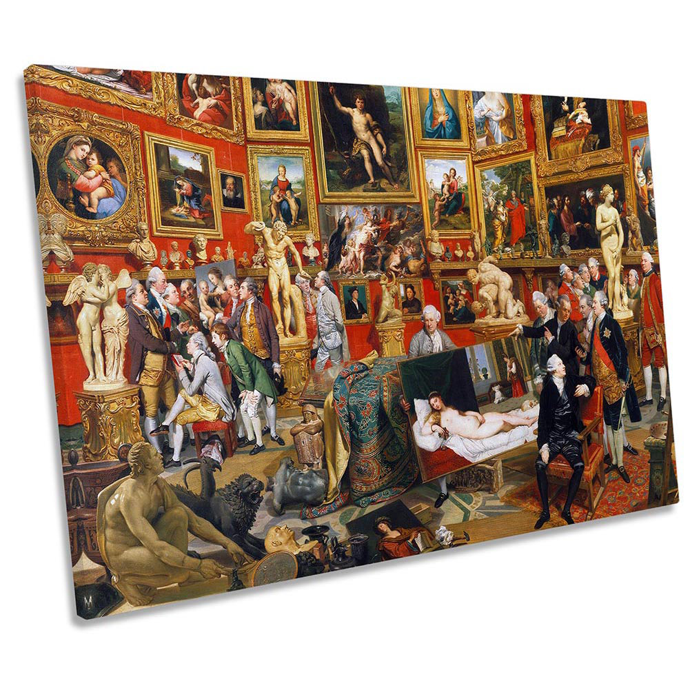 Johan Zoffany Tribuna Of The Uffizi - Wrapped Canvas Print