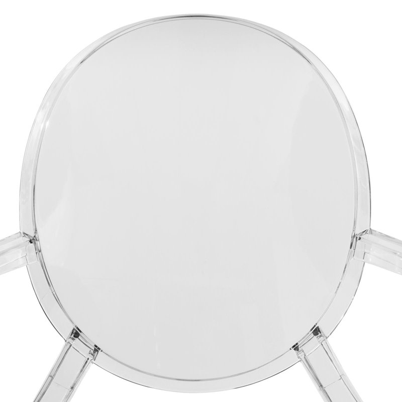 Chaise d'appoint en acrylique transparent
