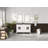 60" Double Sink Bathroom Vanity-White