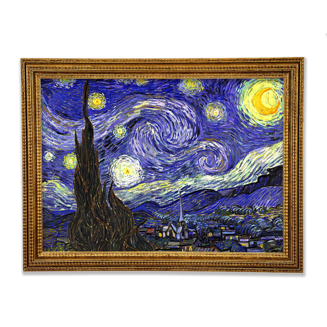 Gerahmtes Leinwandbild Starry Night