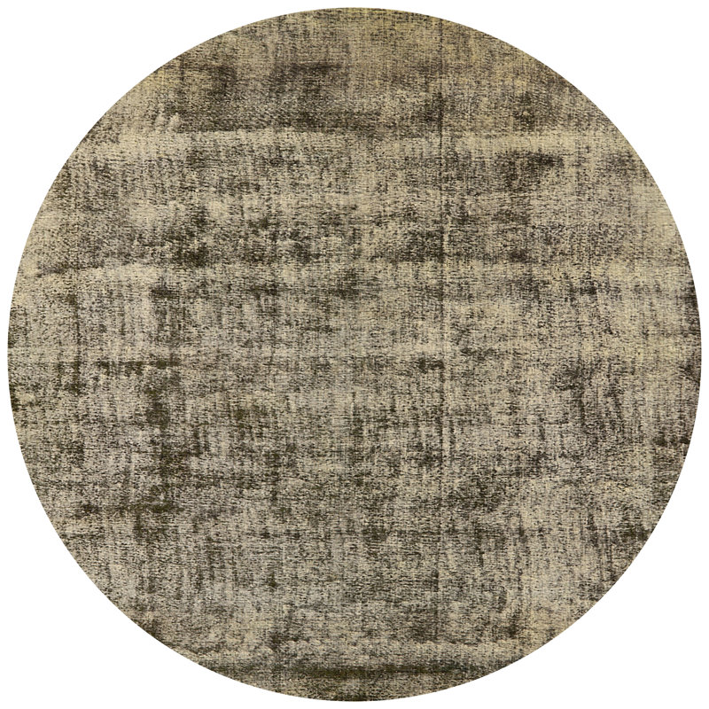 Tapis gris, Rond 7 pi