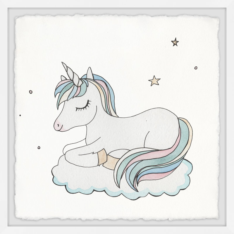 «Proffitt Unicorn Pastime», ensemble de 3 pièces encadrées, H 18 po x l 18 po