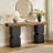 63-Inch Extra Long Console Table, Farmhouse Entryway Table Behind Couch Table