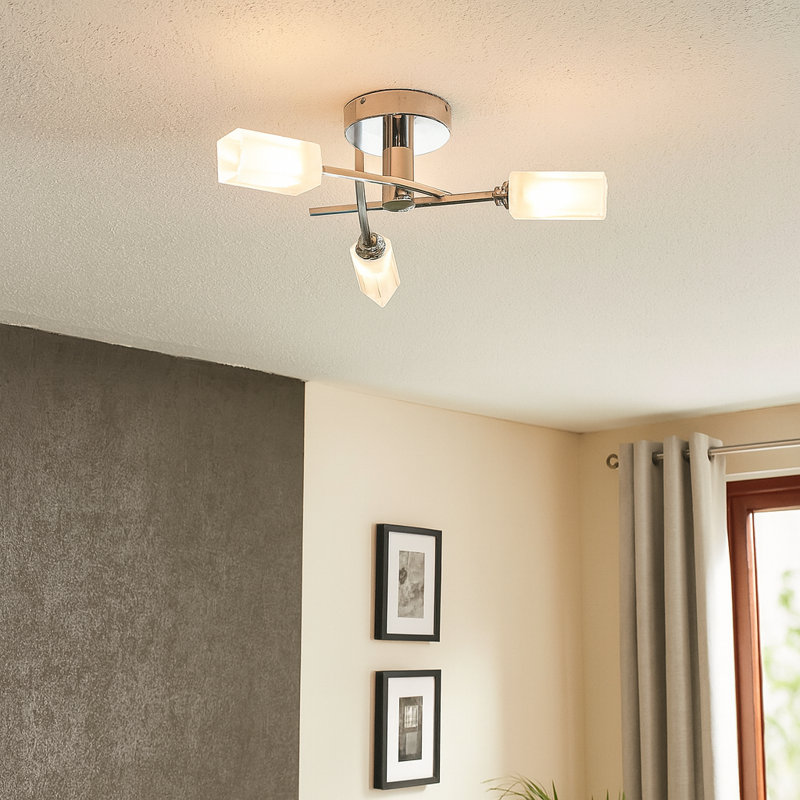 Kinzey Glass Semi Flush Mount