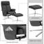 Fauteuil inclinable pivotant avec repose-pieds, similicuir-270824572