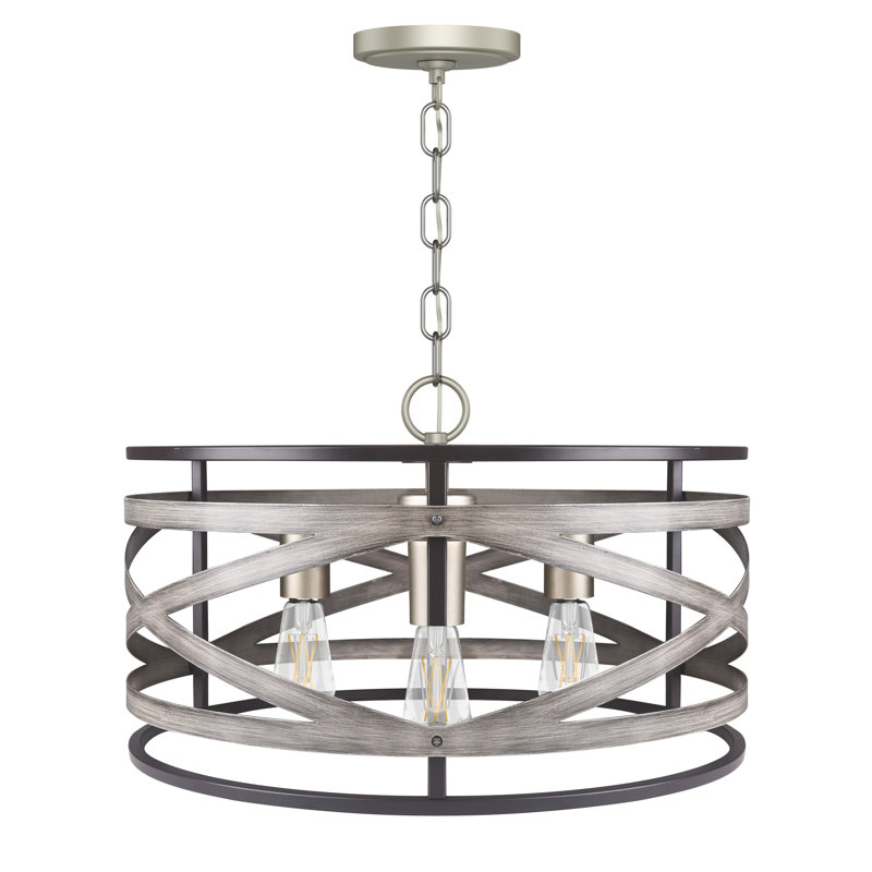 Lustre tambour 3 lumières Cynthina