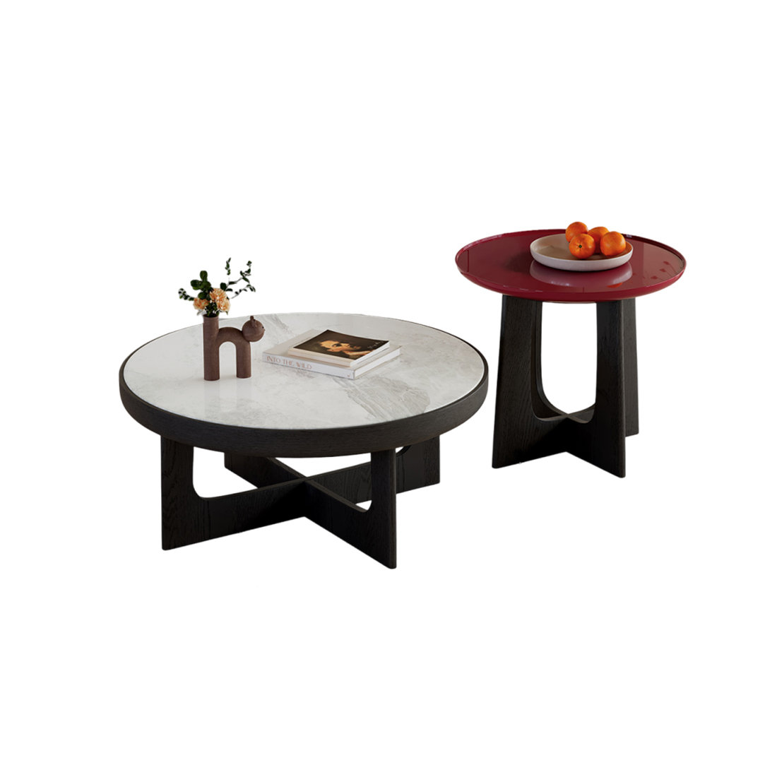 Orren Ellis Minimalist Style Wood Coffee Table Set