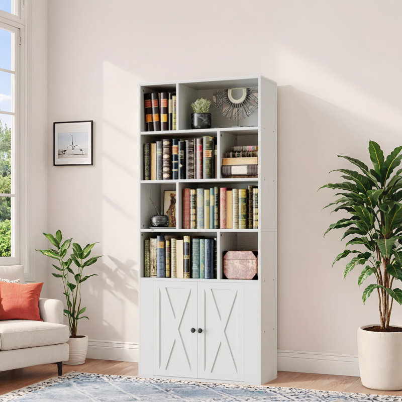 Bookcase With Doors, White