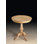 Handcrafted Italian Round Pedestal Accent Table with Hand-Painted Top