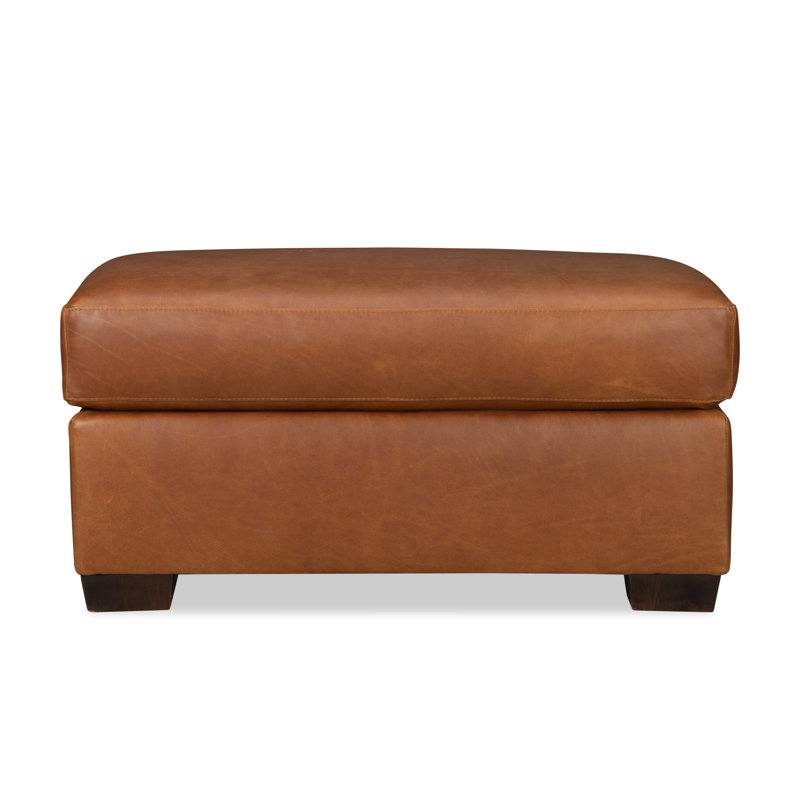Repose-pieds en cuir véritable Cranbrook, Cuir véritable Bruno Canyon