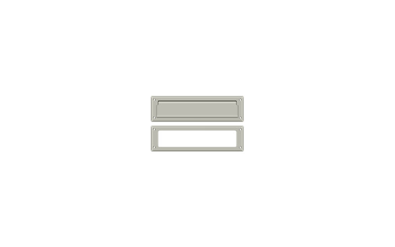 Deltana MS211U15A Mail Slot 13-1/8" with Interior Frame in Antique Nickel, Brushed Nickel