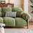 Green Polyester Standard Sofa cushion Loveseat
