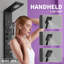 Obsidian 6-way Diverter Shower Tower Panel System with Adjustable Shower Head-91485682