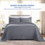 Ensemble de couvre-lit et taies décoratives 100 % coton texturé à médaillon de style moderne et contemporain Swanton-113476018-113476020