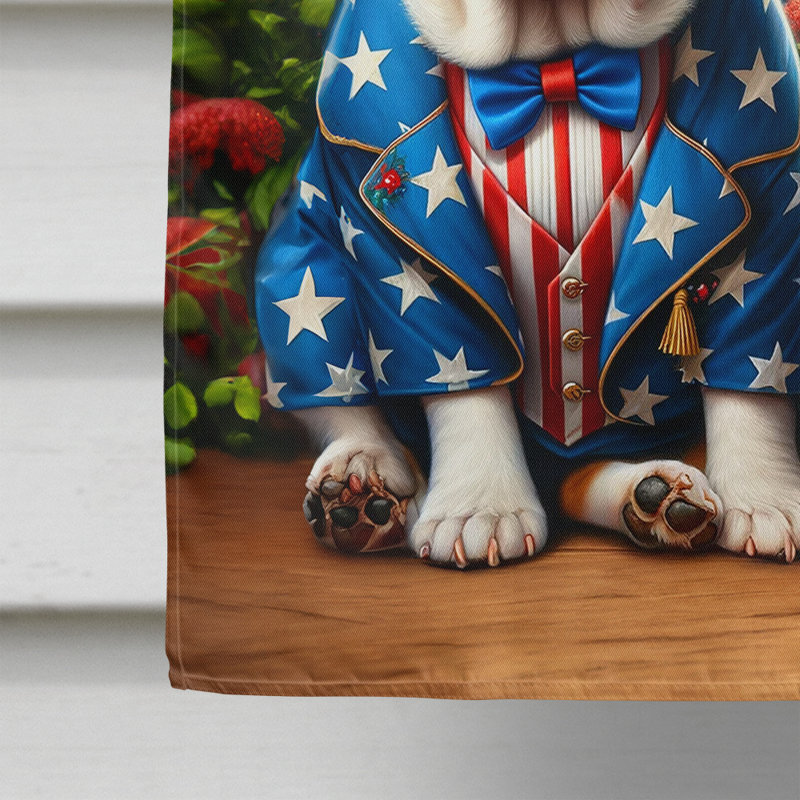 Drapeau «All American House», Bouledogue anglais brun