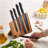 Henckels Noir 6-Pc Magnetic Easel Set
