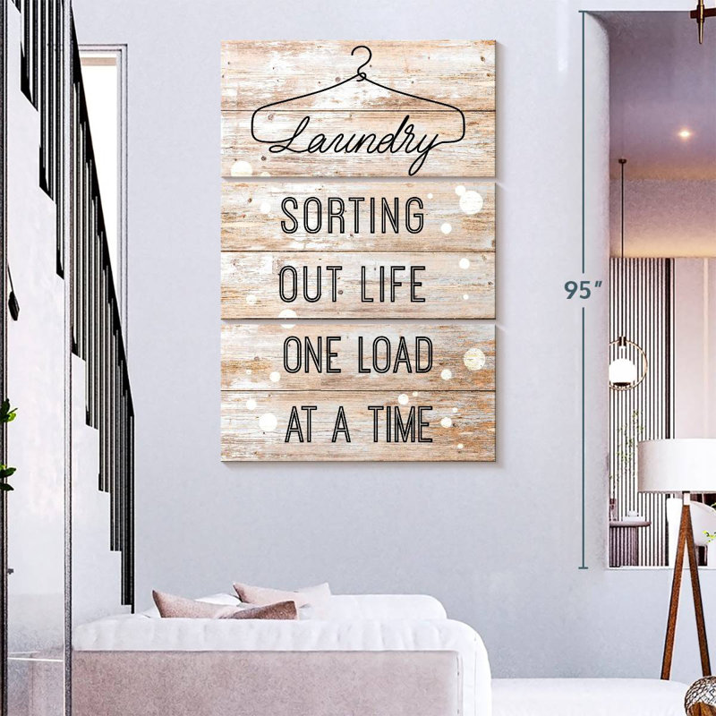Kema Laundry Quote, 74" H x 48" W