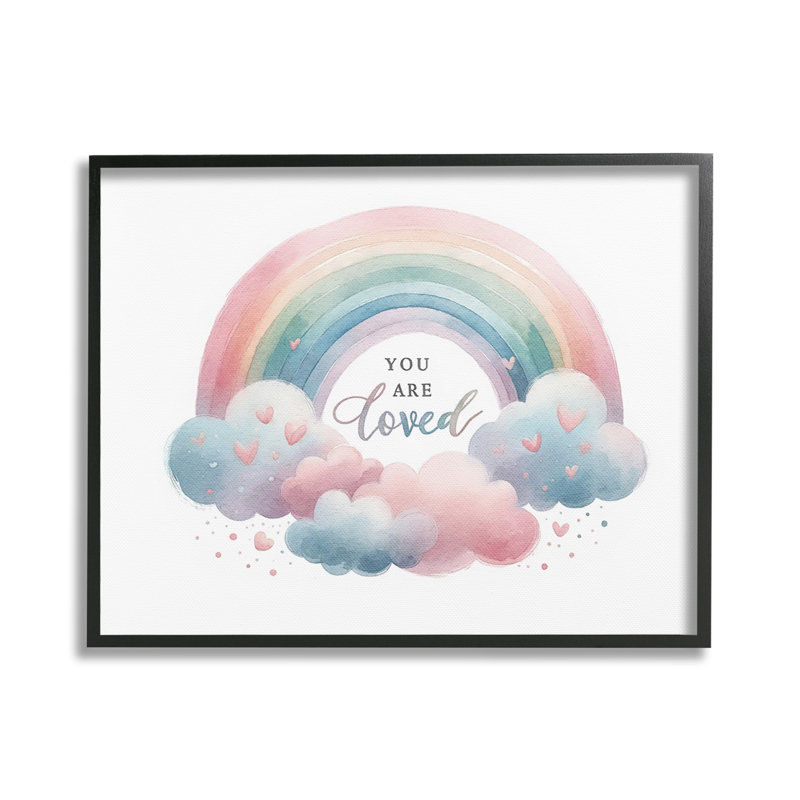 «Lived with Pastel Rainbow», art de la giclée par Amanda Greenwood, Noir, H 24 po x l 30 po