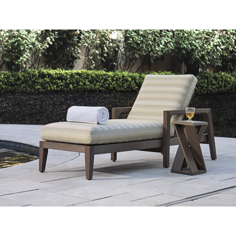 Mozambique 83" Long Reclining Single Chaise with Sunbrella Cushions