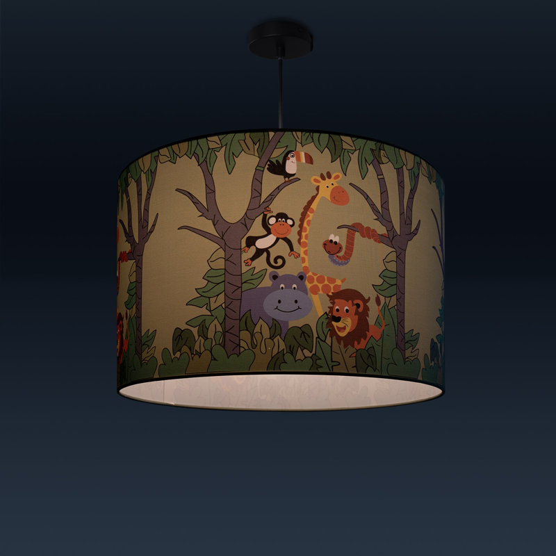 Cathcart 1 - Light Drum Pendant, Black