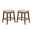 Tabourets de bar en bois rembourrés (ensemble de 2)-2081029551-2081029536