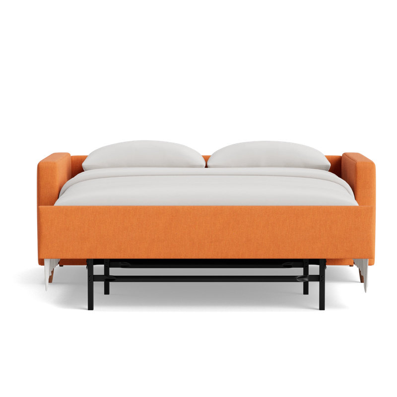MCM Sofa Bed, Performance Weave - Carrot