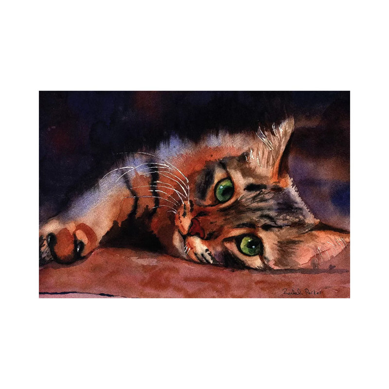 «Floored» par Rachel Parker - reproduction d'art, H 18 po x l 26 po x P 1,5 po, Aucun mat, Toile tendue