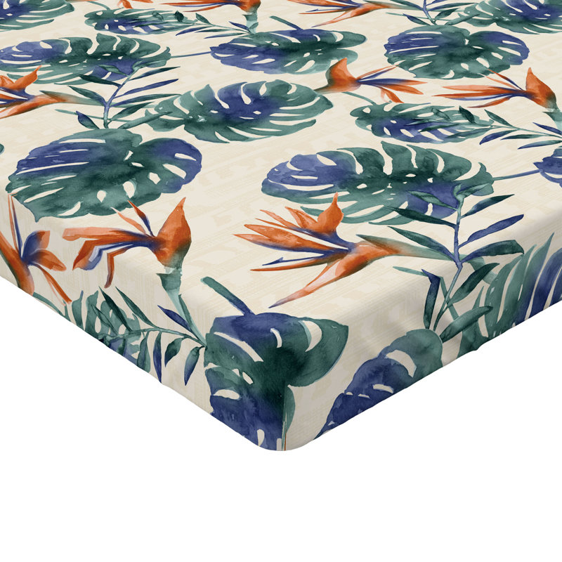 Drap-housse Ambesonne, Drap-housse de taille double, Vert forêt, bleu sarcelle, bleu / floral