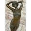 Statue de sculpture du Moyen-Orient danseuse du ventre art déco bronze