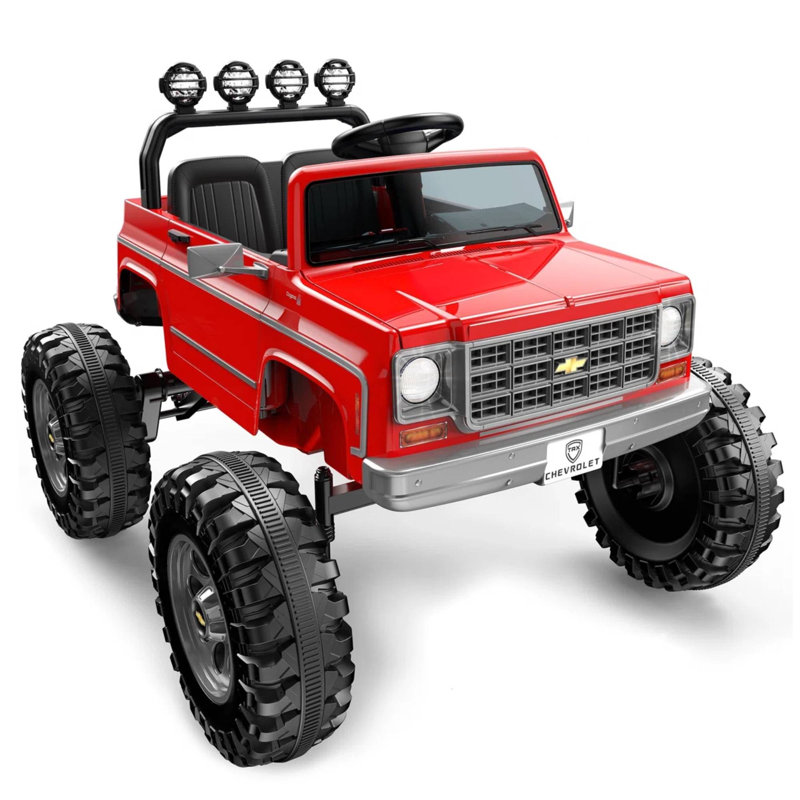 Jouets sous licence à 2 places avec télécommande pour parents, rouge Cheyenne 24V de Licensed, rouge, Red