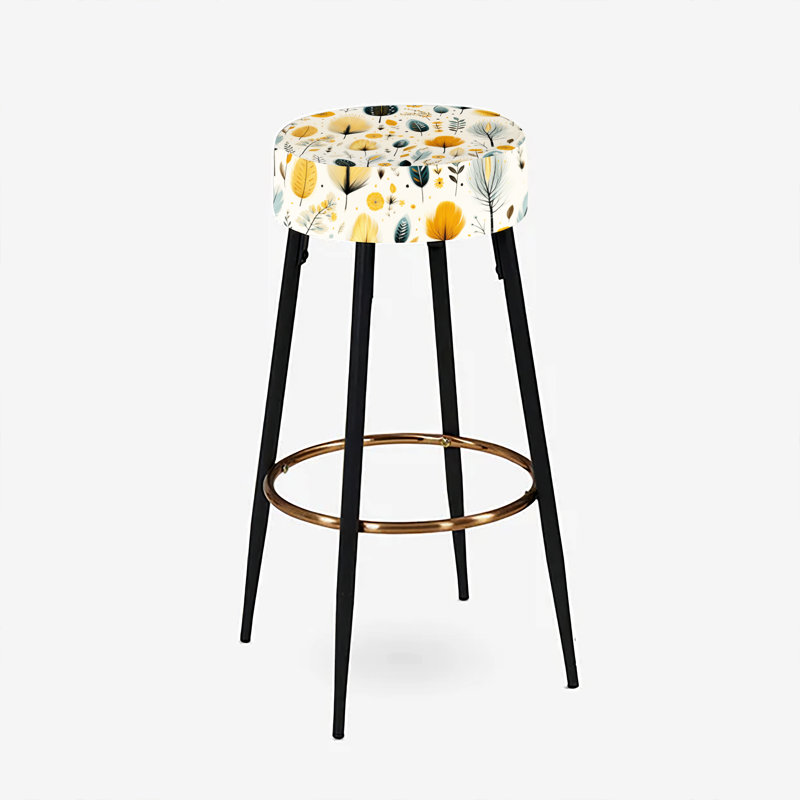 Ensemble de 2 tabourets de bar botaniques inspirés de la nature, Boho inspirant de la nature