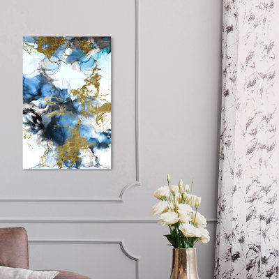 Abstrait visite d'ange, reproduction d'art moderne et contemporaine sur toile métallique pour bureau