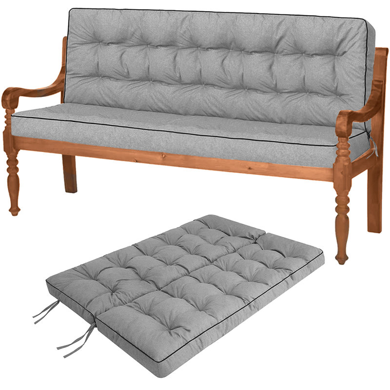 Coussins de banc, Gris