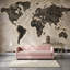 Papier peint carte du monde noir uni-126556773-126556776