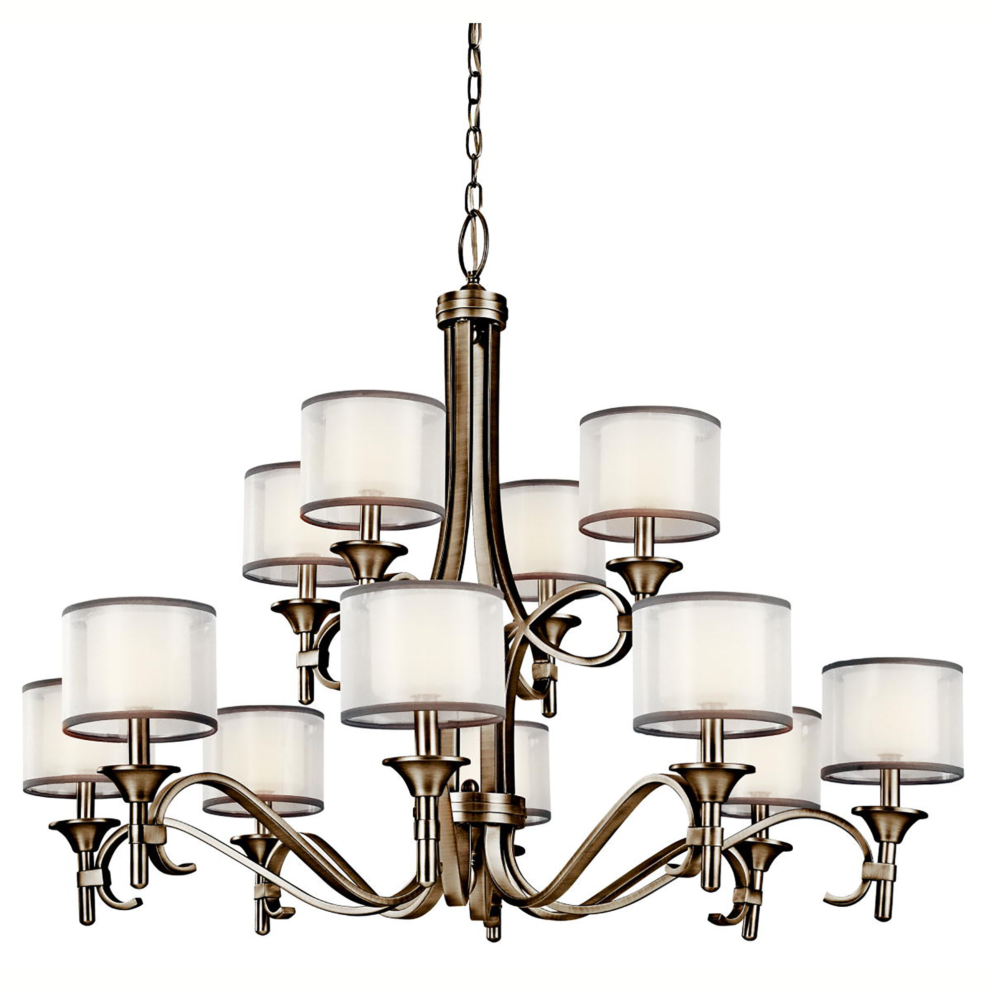Kichler Lighting Lacey 12 - Light Shaded Classic / Traditional ...