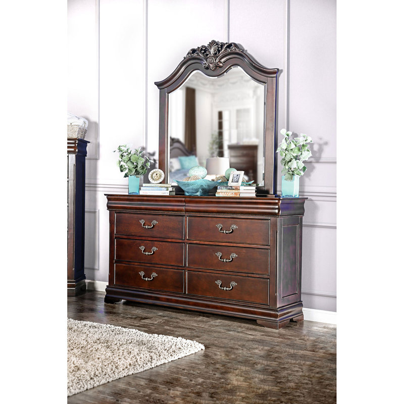 Commode double 6 tiroirs avec miroir Westview