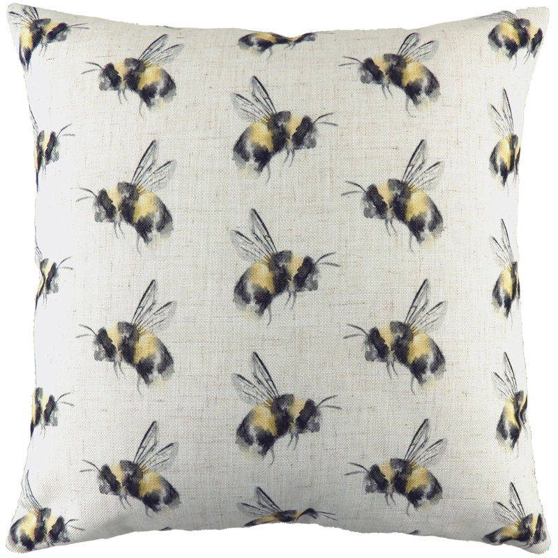 Miky Abstract White Square Throw Cushion