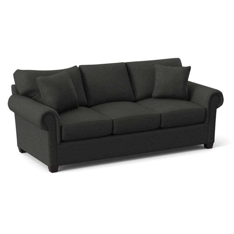 Canapé-lit 86 po avec coussins réversibles Grace, Gris anthracite Dorset, Hybride