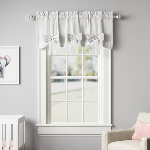 Three Posts™ Baby & Kids Emmalee Scalloped 52'' W Window Valance ...