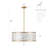 22" 5-Light Capiz Shell Drum Chandelier
