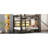 Black Metal Bunk Bed, Queen Over Queen, 6 Storage Cabinets, Led For Bed - Based Work In Black, , Cabinets Tidying Room