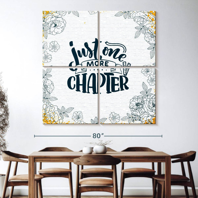 Senne Just One More Chapter, 74" H x 74" W
