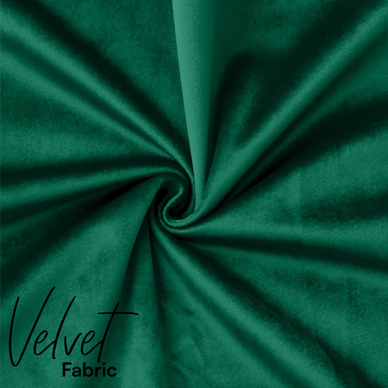 Luxurious Plain Velvet Cushion Covers (Set Of 2), Green Emerald