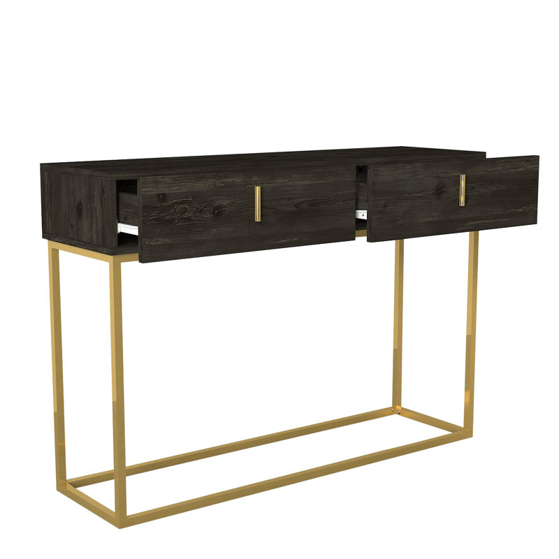 Aneda 120Cm Console Table, Dark Brown