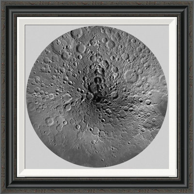" Unmarked Map Of The Moon, North Pole " by United States Geological Survey