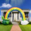 Arc-en-ciel et arc-en-ciel St. Patrick