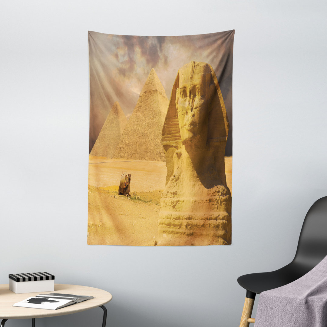 Wandbehang Sphinx Gesicht Andere Pyramiden in Ägypten Altes Historisches Monument